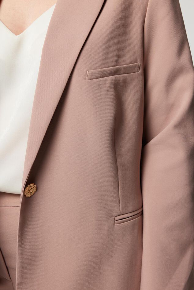 Blazer ample avec bouton doré image number 4