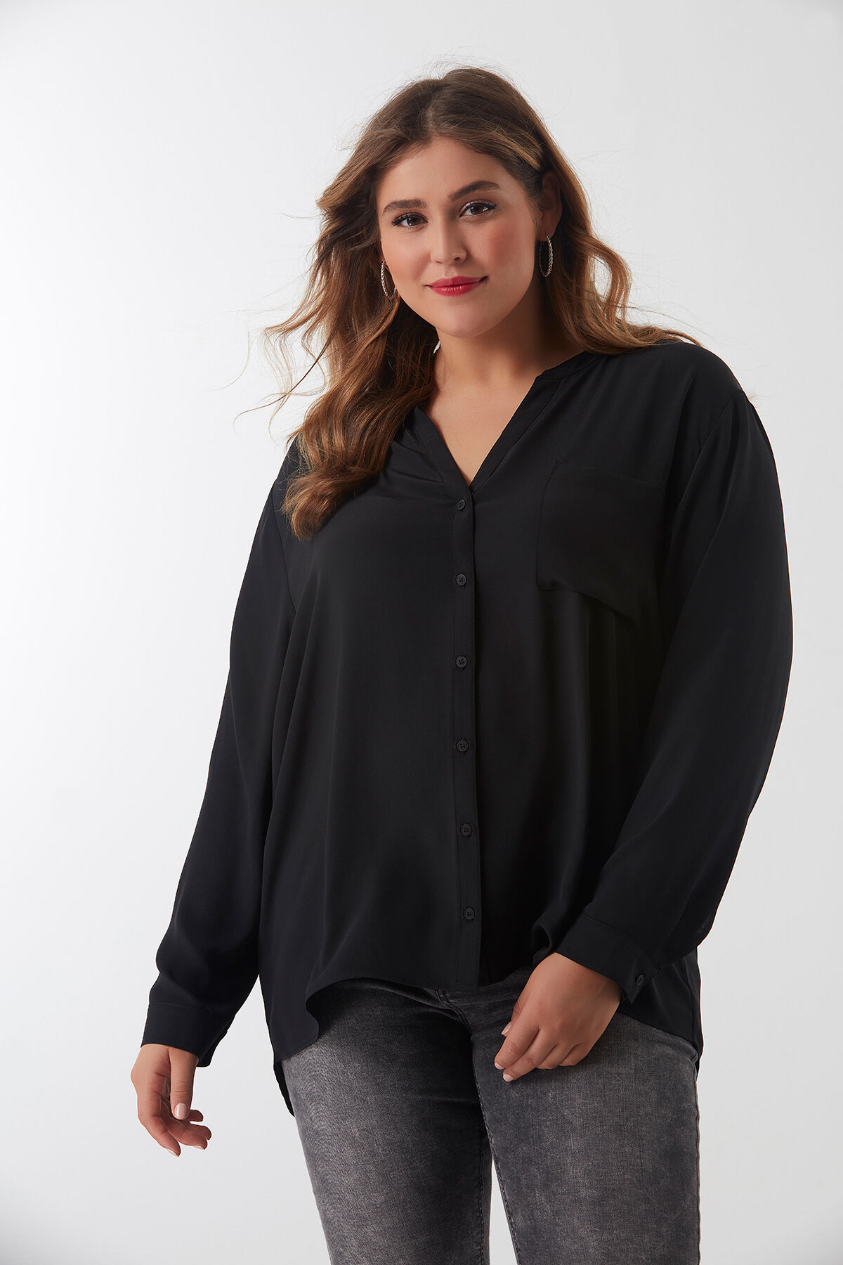 Chemisier avec poche de poitrine image number 3