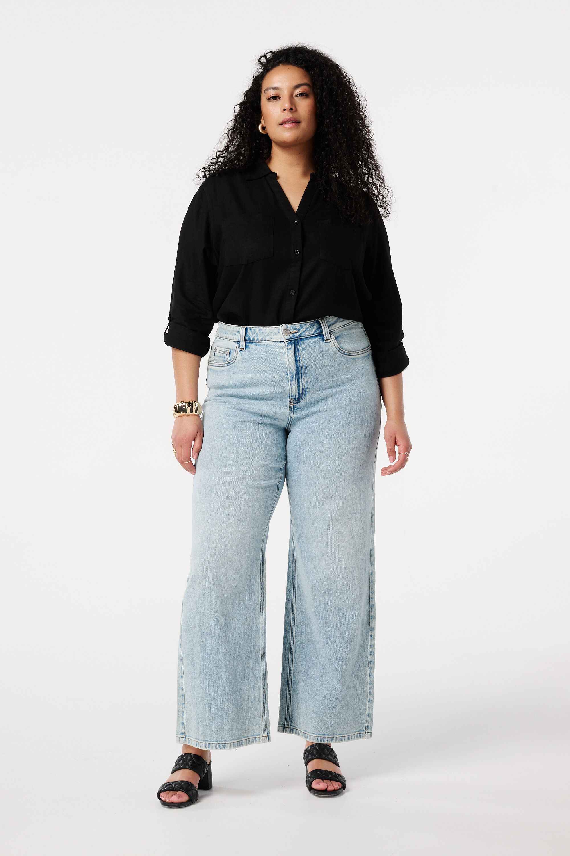 Chemisier en lin avec poches image number 5