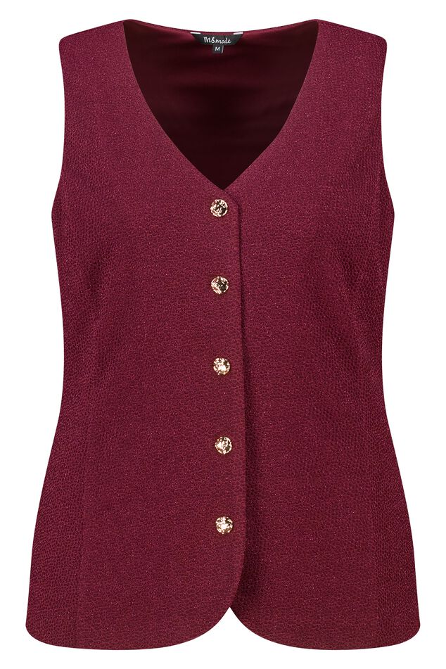 Gilet avec boutons et lurex image number 1