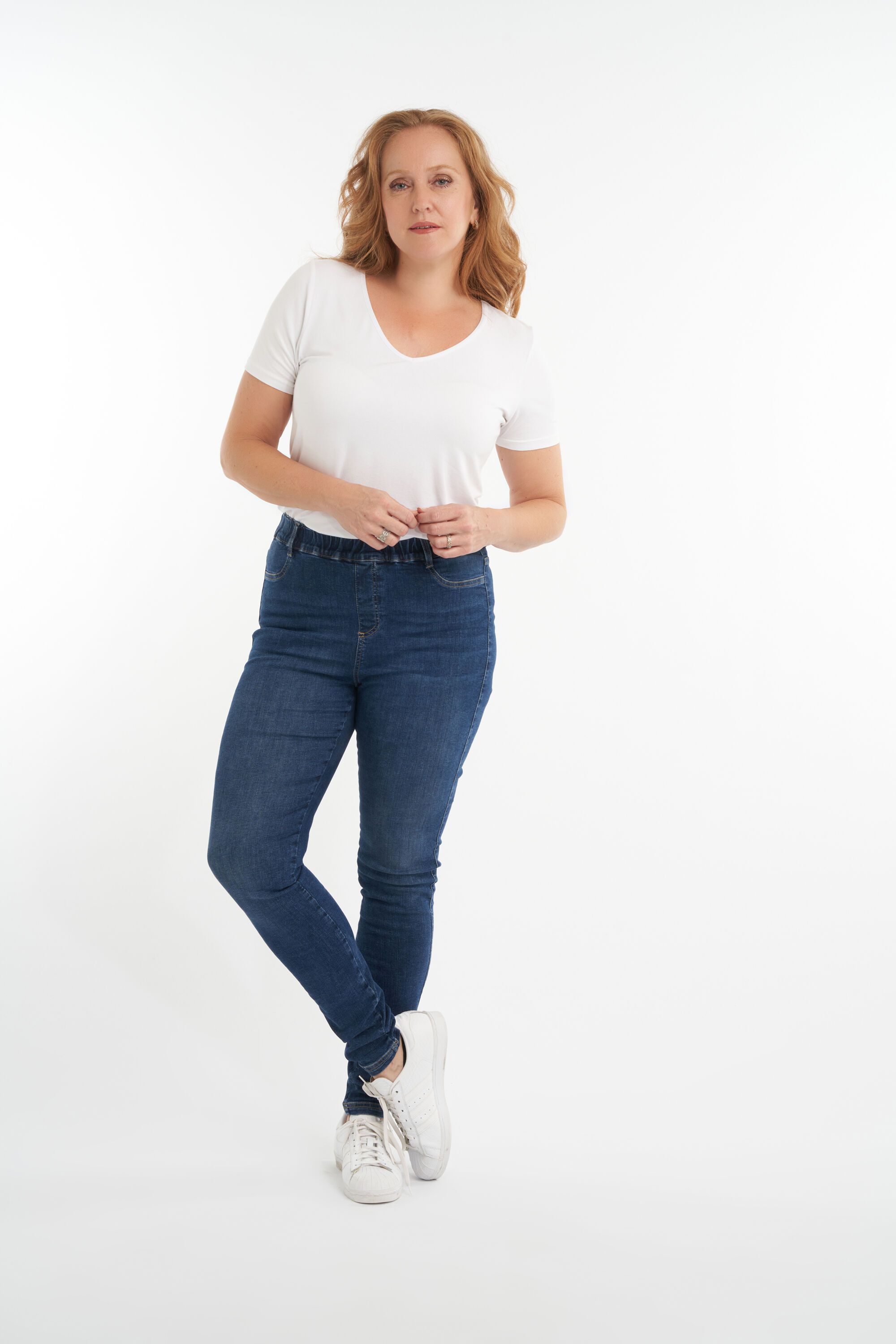 Tregging slim fit 34 inch POPPY  image number 4