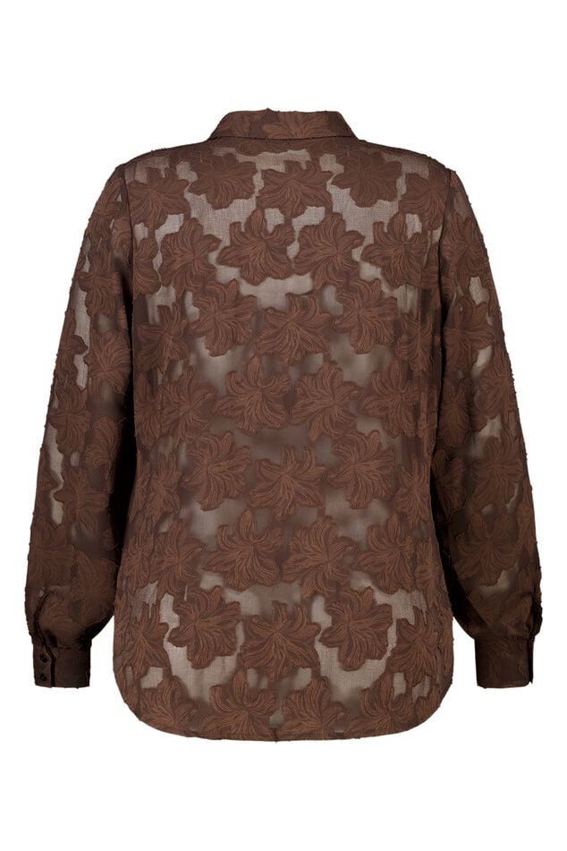 Top transparent à motif fleuri Top transparent à motif fleuri