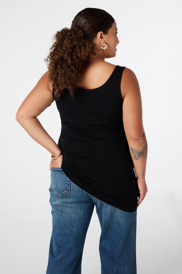 Lot de 2 maillots de corps extra longs en coton image number 1