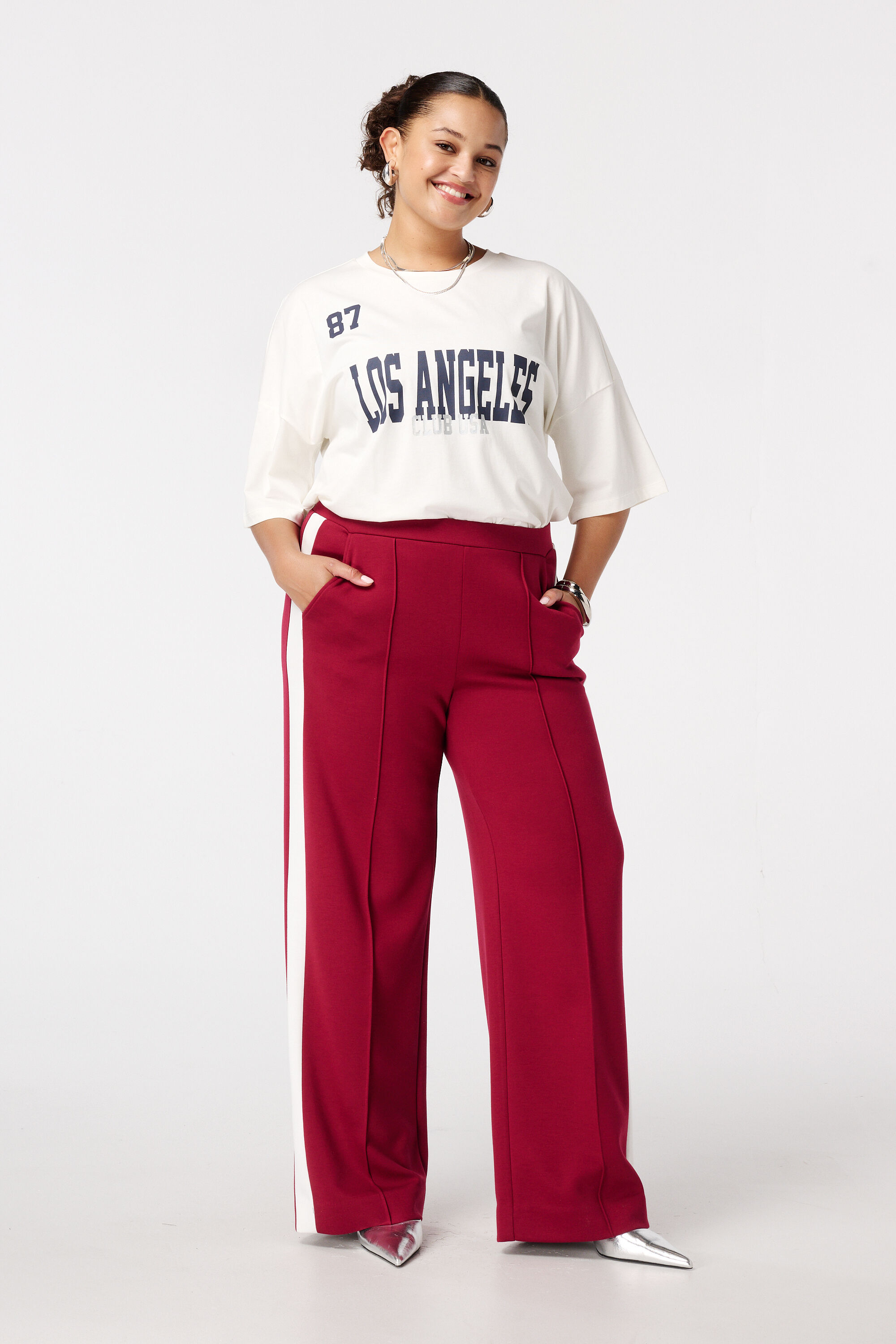 T-shirt ample avec inscription image number 5