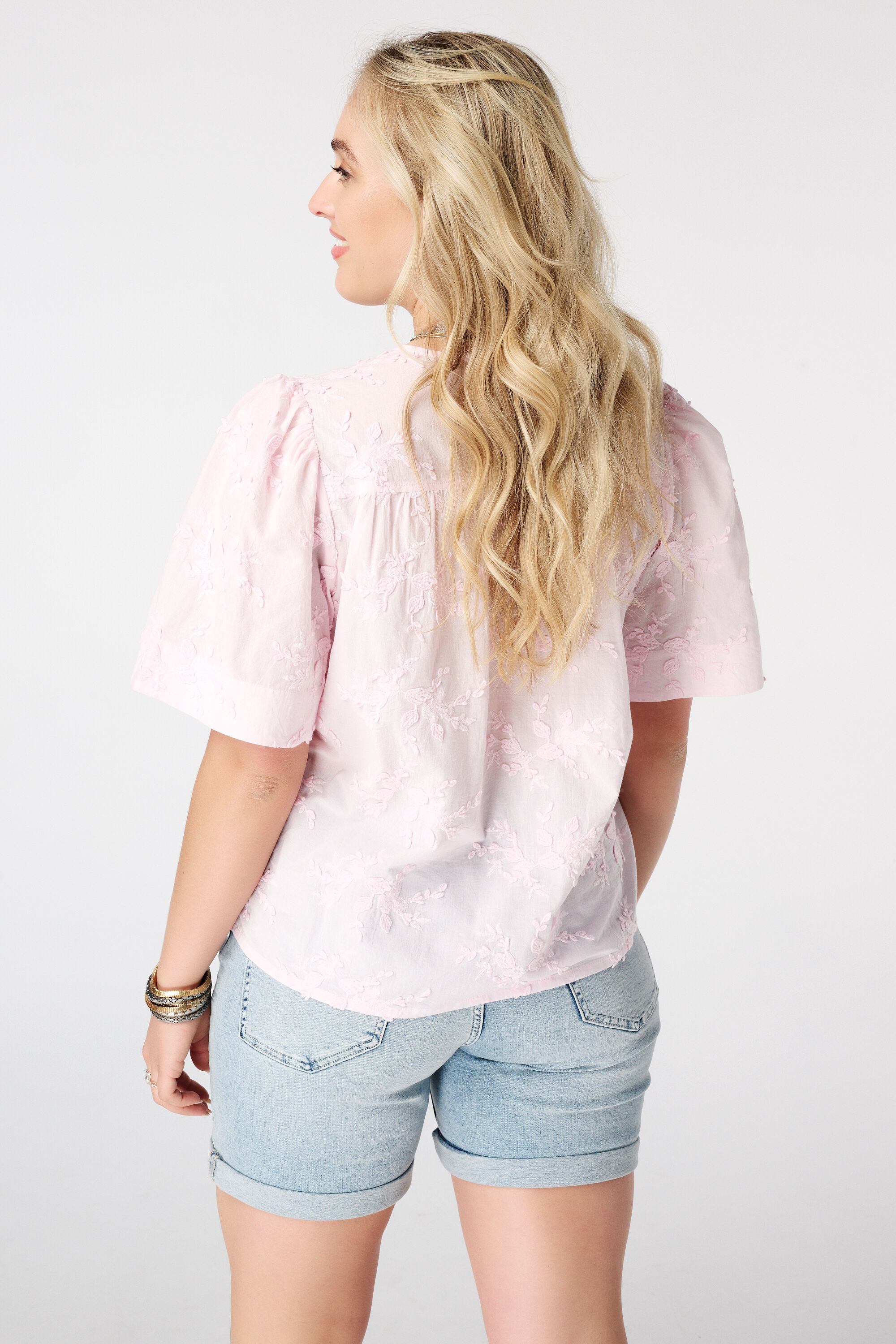 Blouse en coton avec broderie image number 3