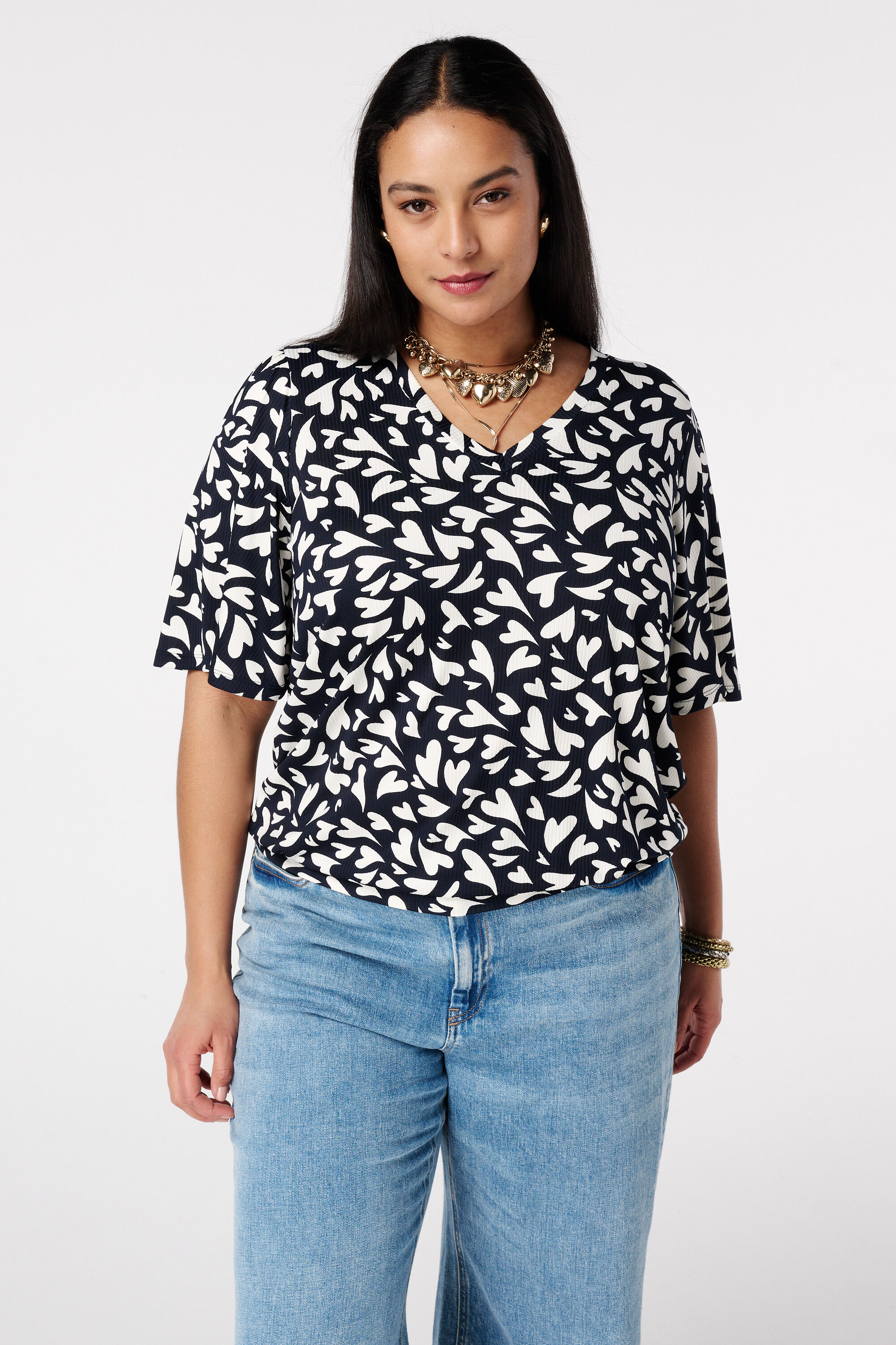 Top &agrave; manches tombantes