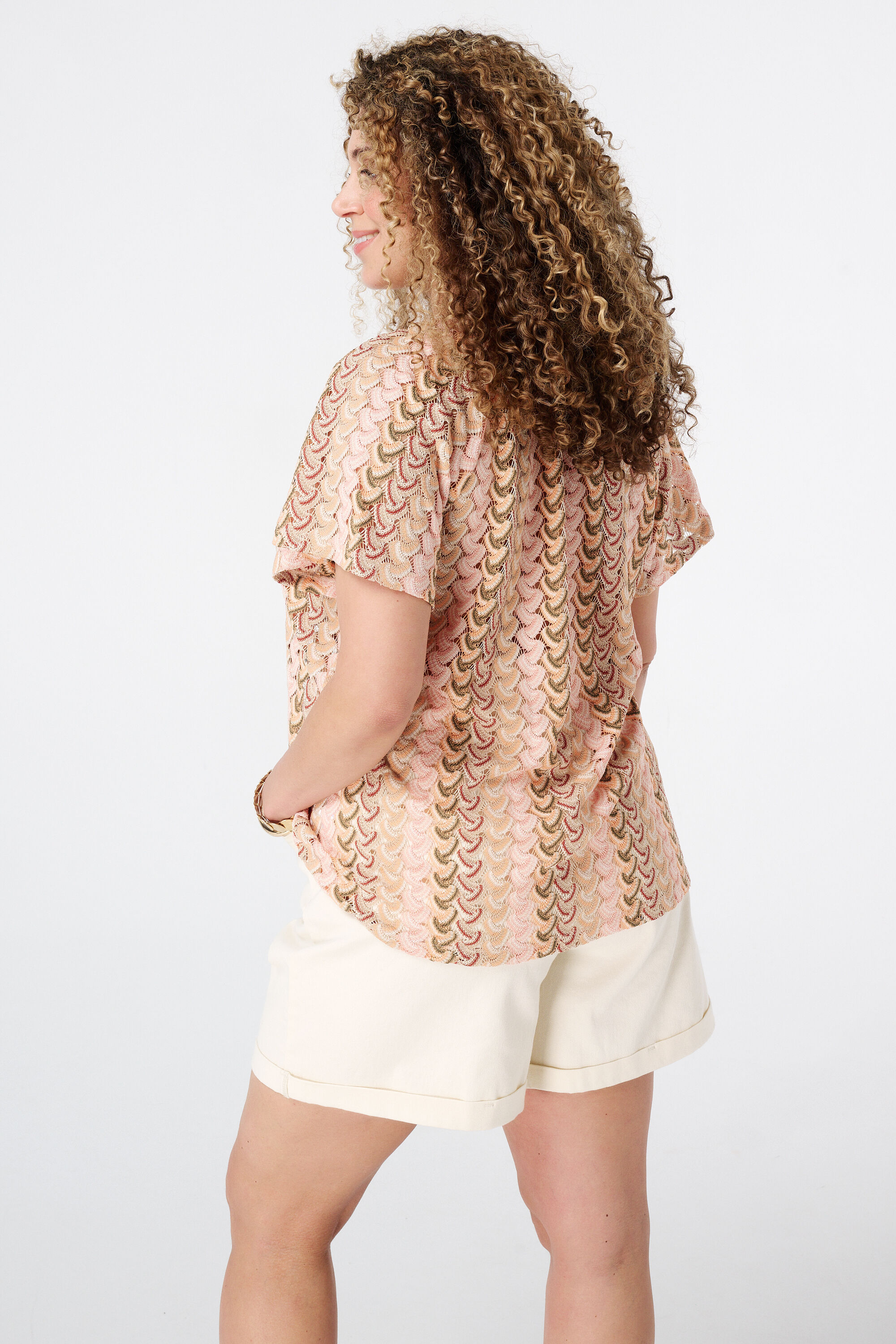 Haut avec texture en maille image number 3