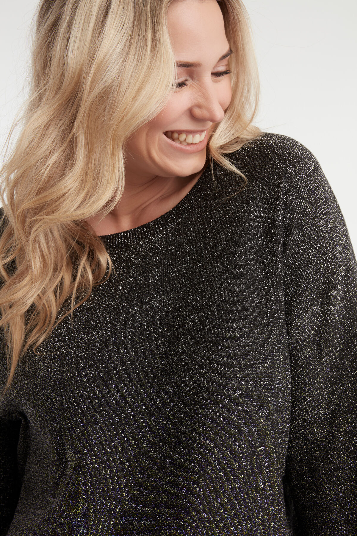 Pull-over long en Lurex image number 4