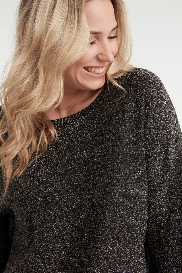 Pull-over long en Lurex image number 4