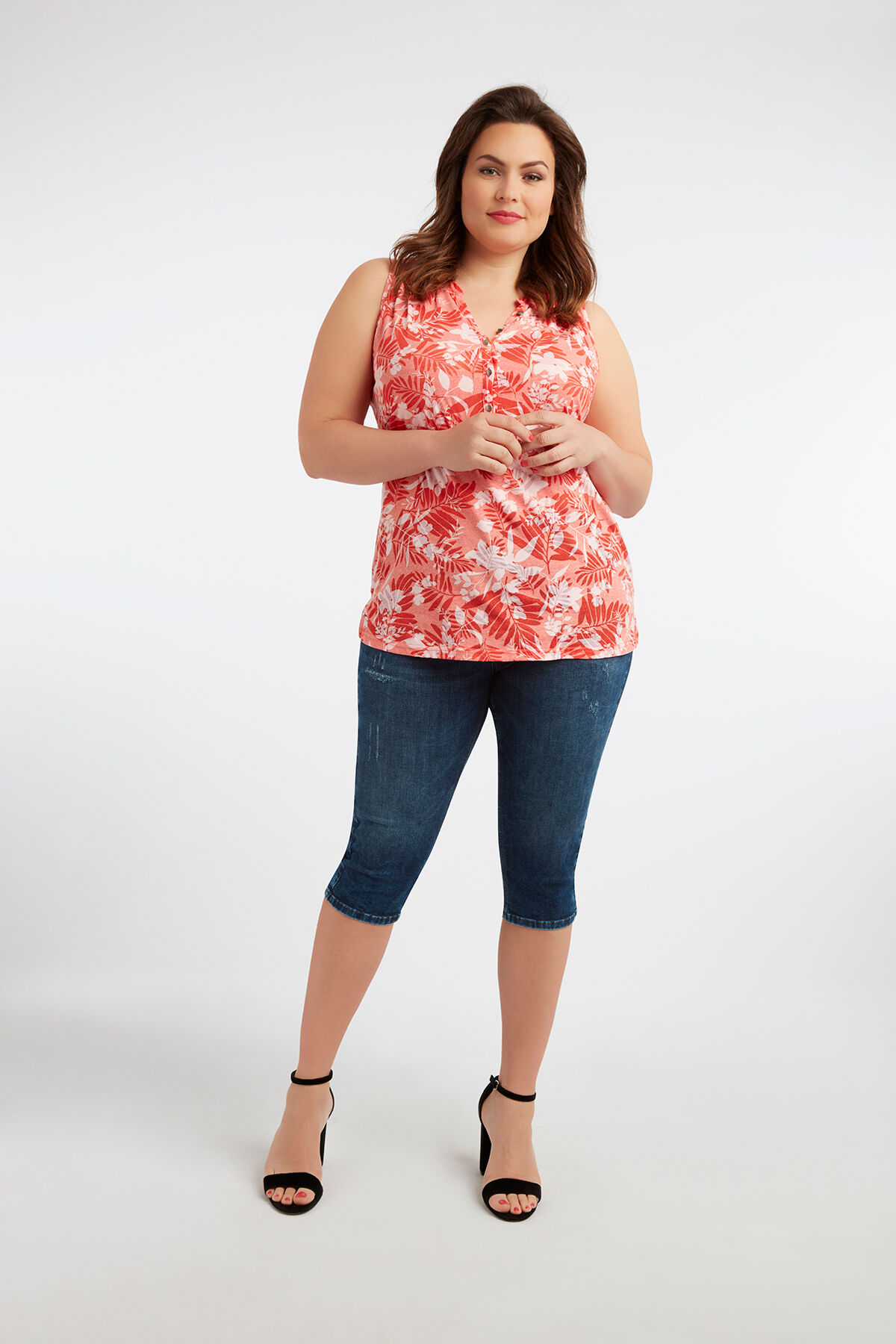 Haut sans manches avec effet d&eacute;lav&eacute;  image number 4