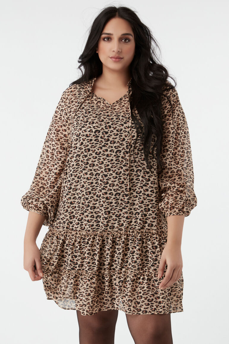 Robe &agrave; imprim&eacute; animal m&eacute;tallis&eacute; image number 5