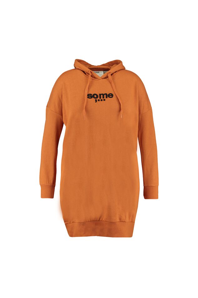 Robe sweat avec capuche image number 1