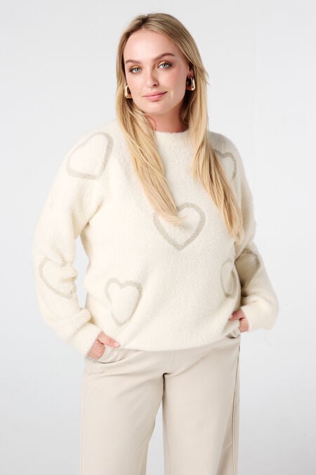 Pull doux à cœurs Pull doux à cœurs
