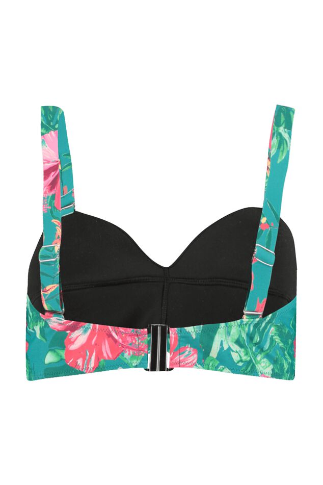 Haut de bikini bandeau avec imprimé  image number 2