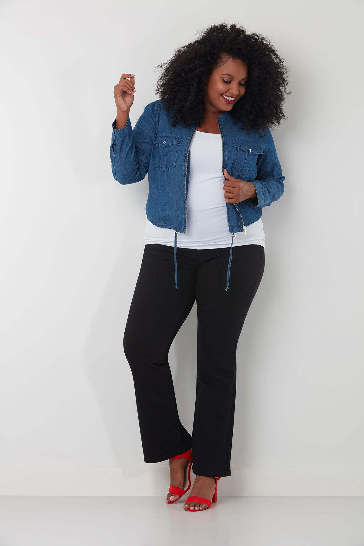 Jeans bootcut VIOLET image number 4