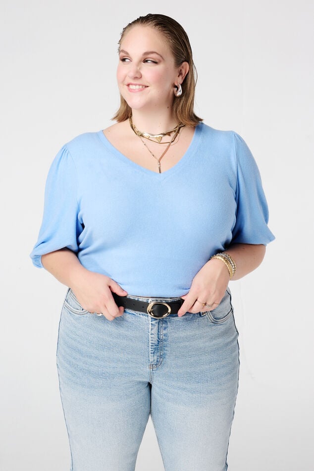 Ceinture en similicuir avec boucle dorée image number 0
