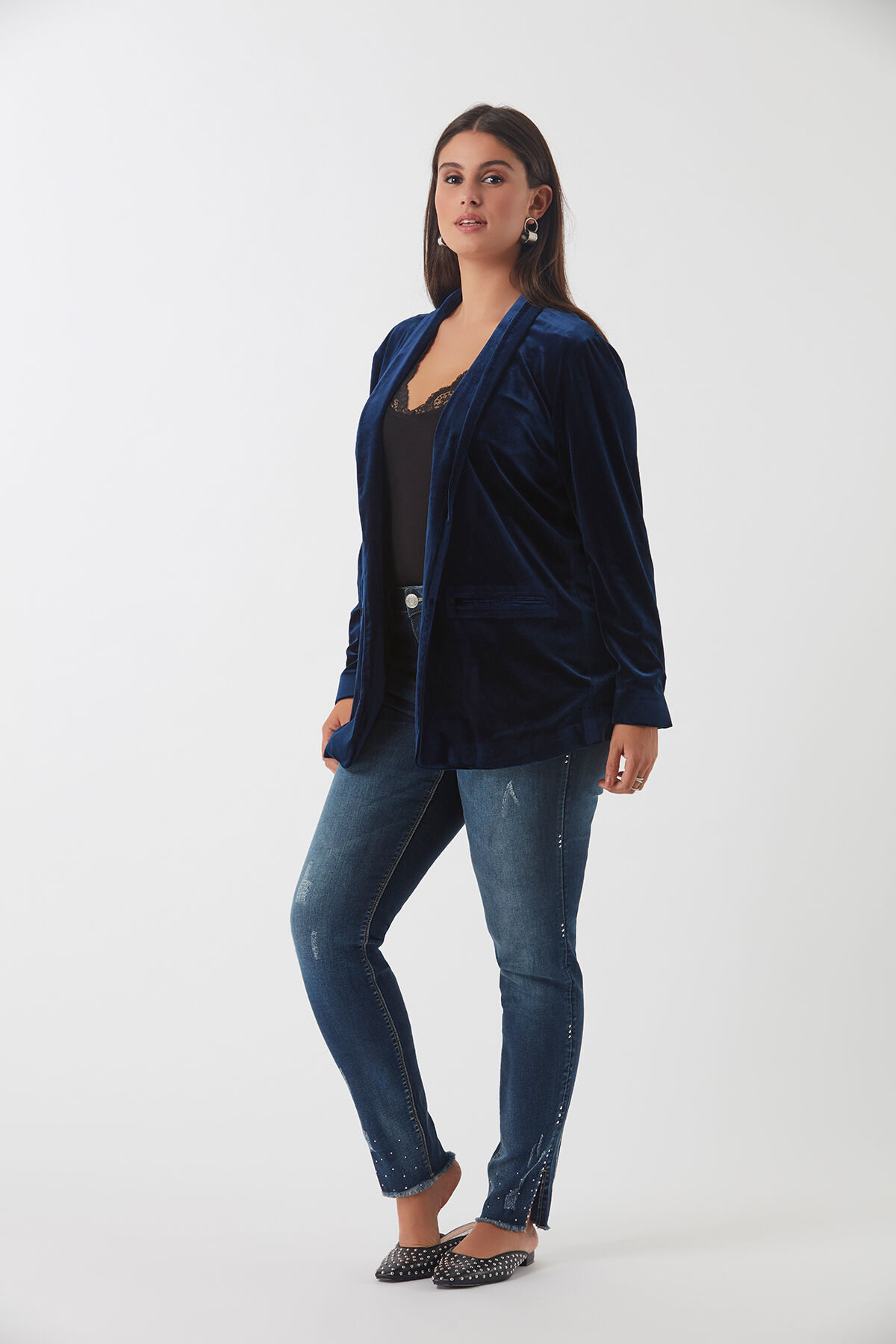 Veste blazer en velours image number 4