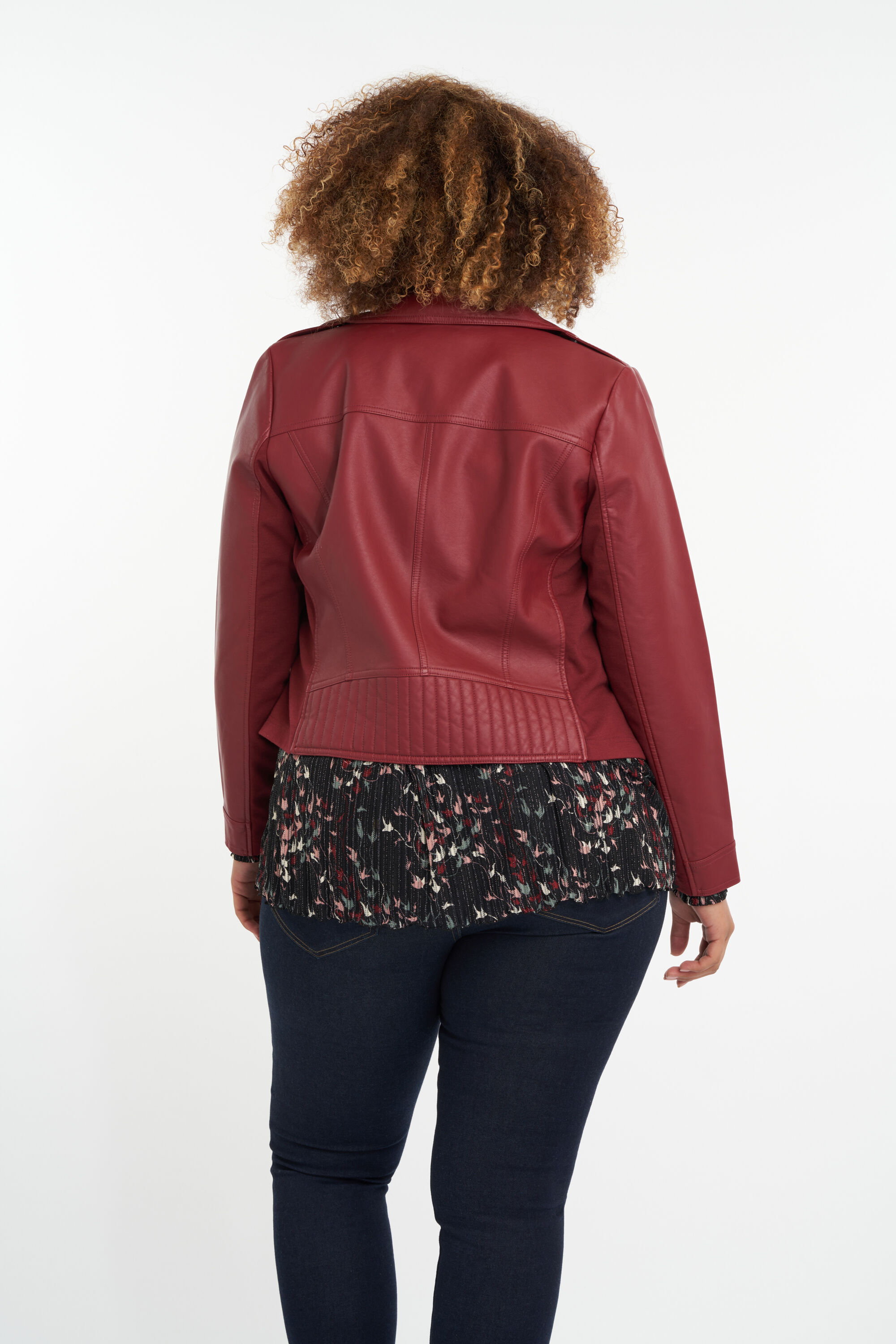 Veste style motard en similicuir image number 3