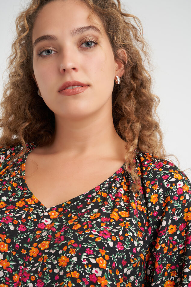 Robe coupe trapèze à imprimé  image number 4