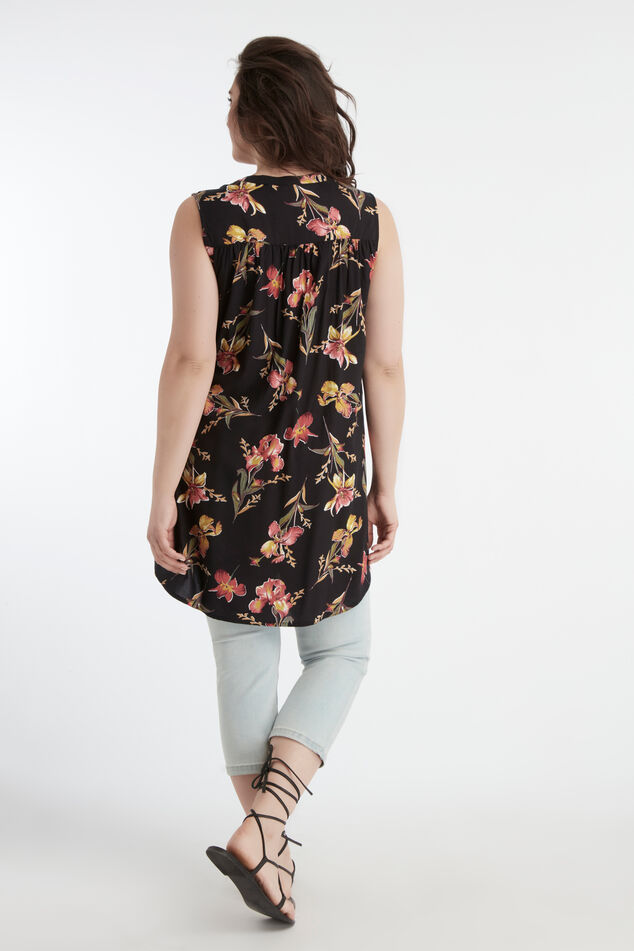 Chemisier long sans manches image number 4