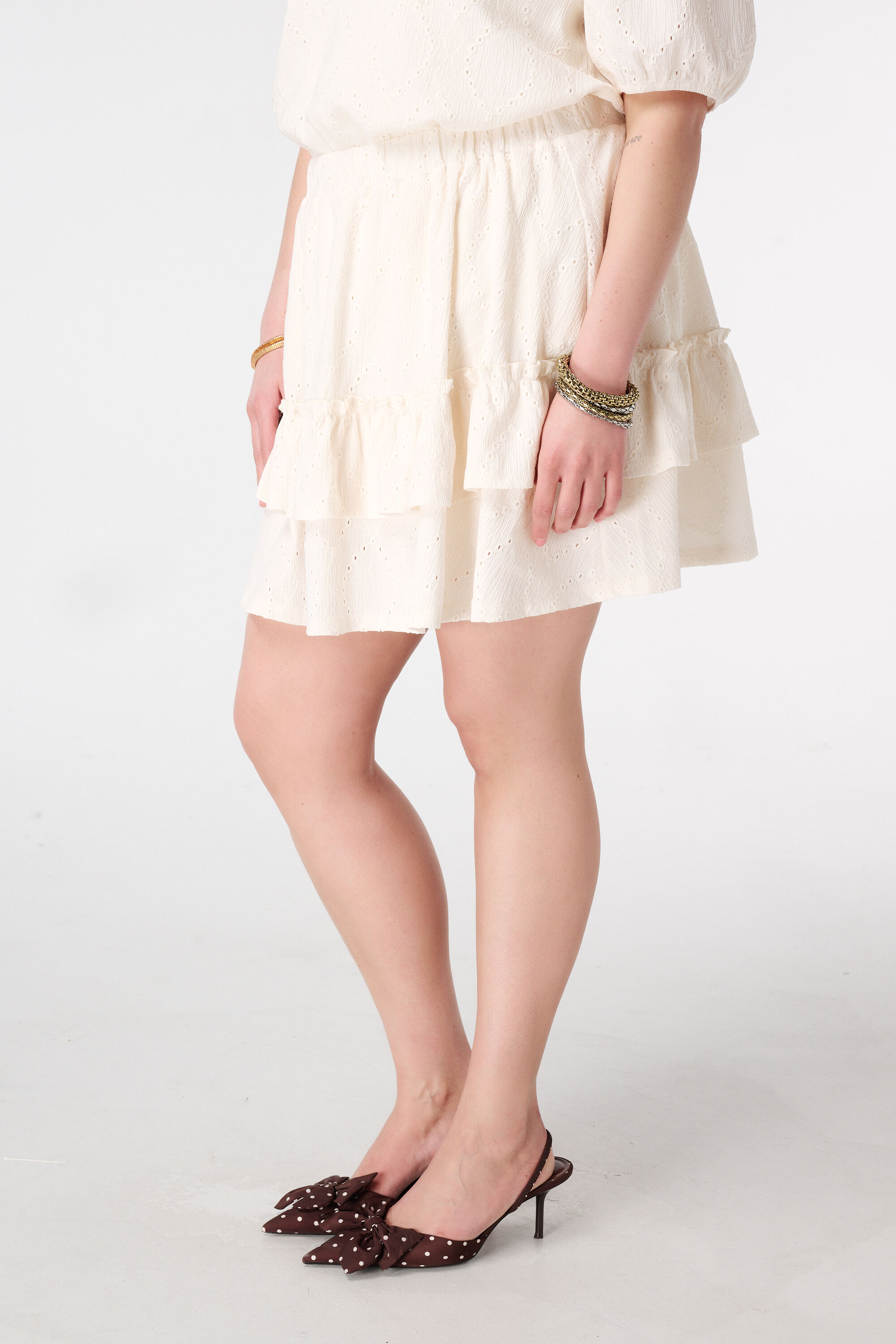 Jupe &agrave; effet brod&eacute; image number 5