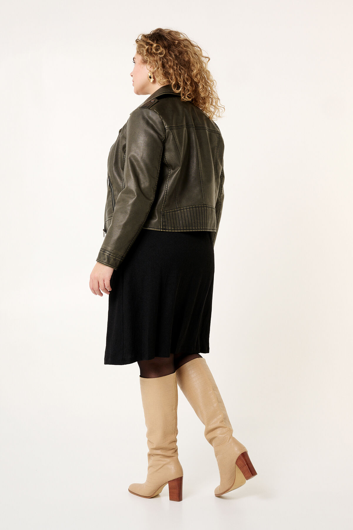 Veste de style motard en similicuir image number 3