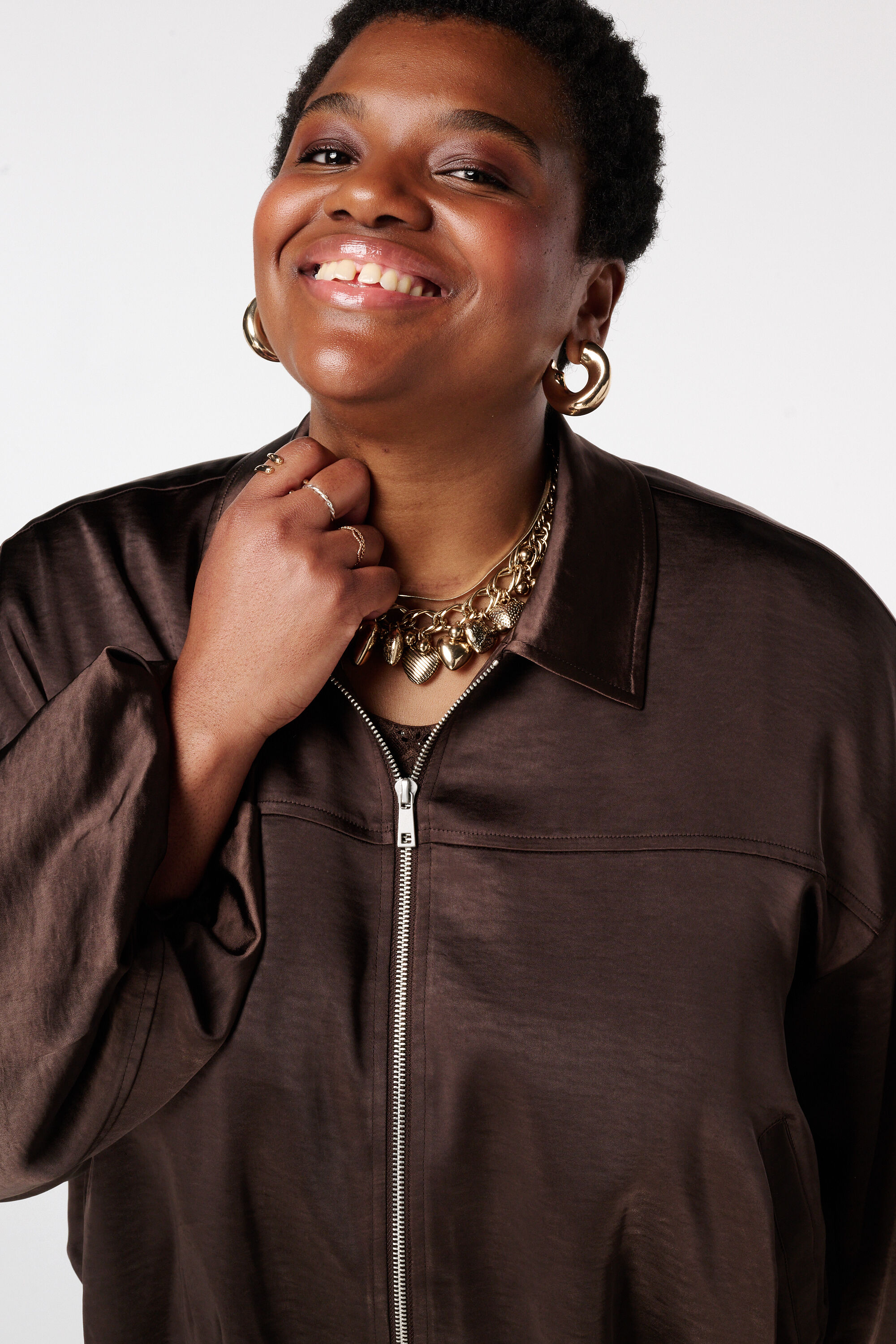 Bomber en satin image number 4