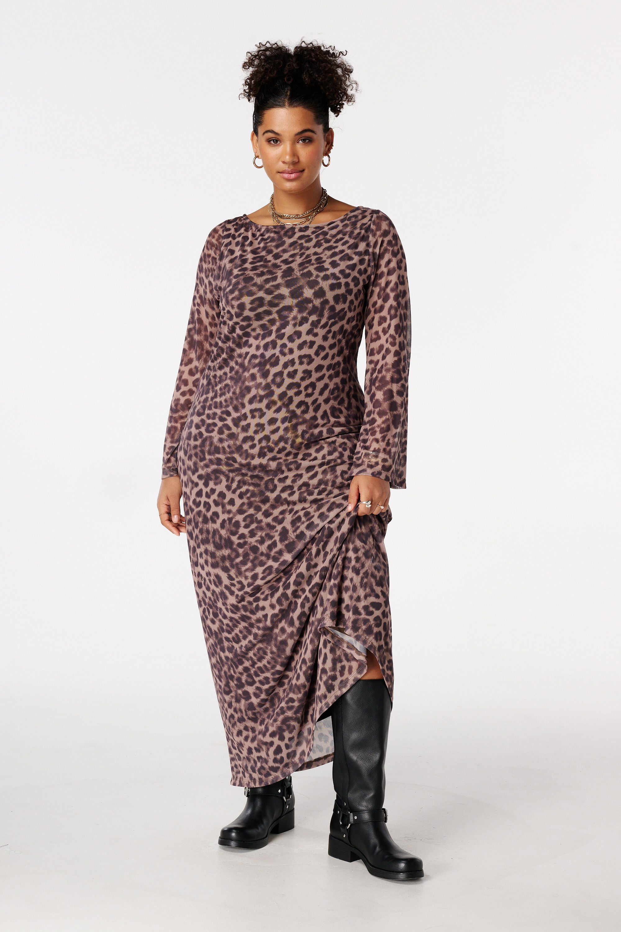 Robe maxi en mesh