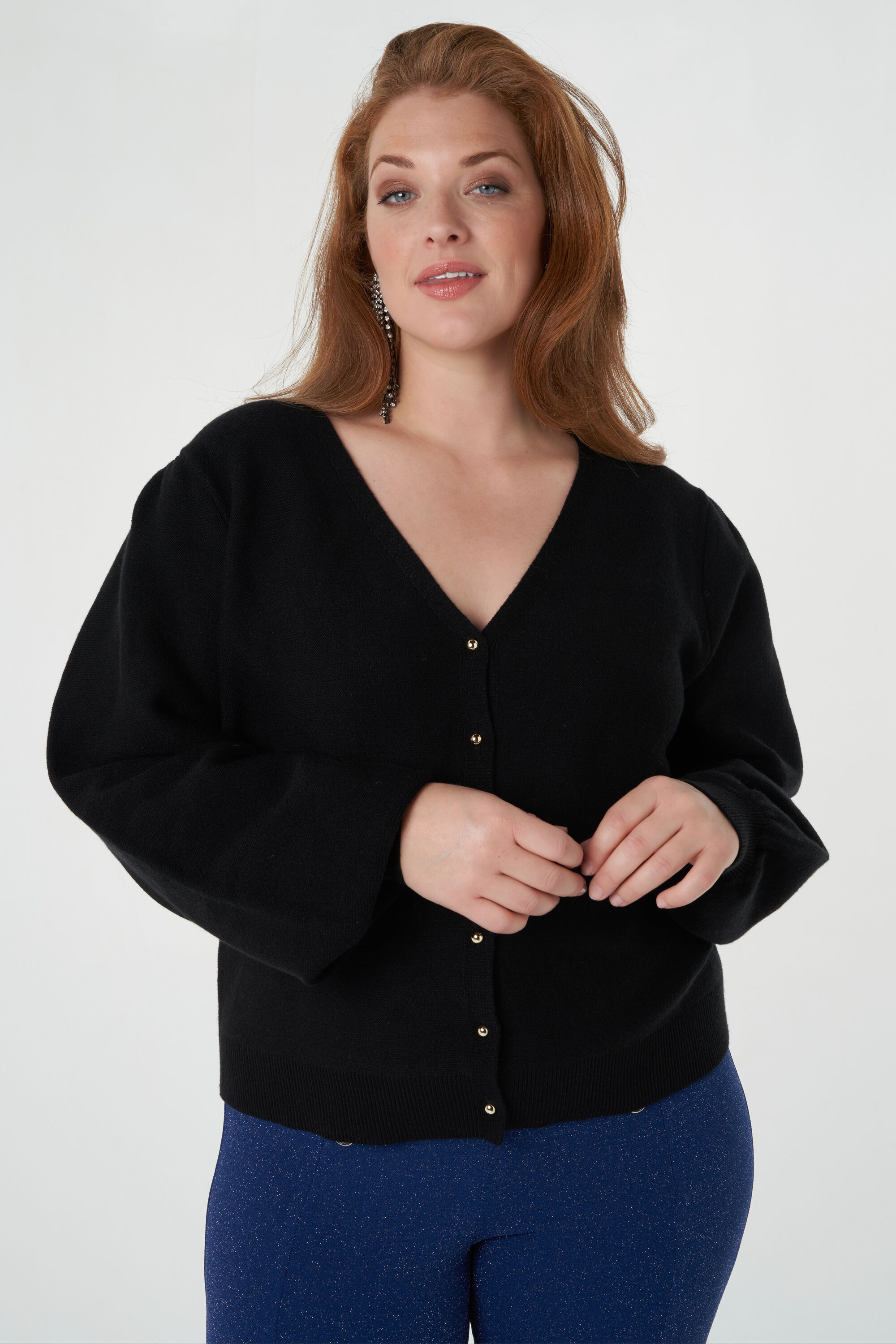 Gilet en maille fine boutonn&eacute; image number 0