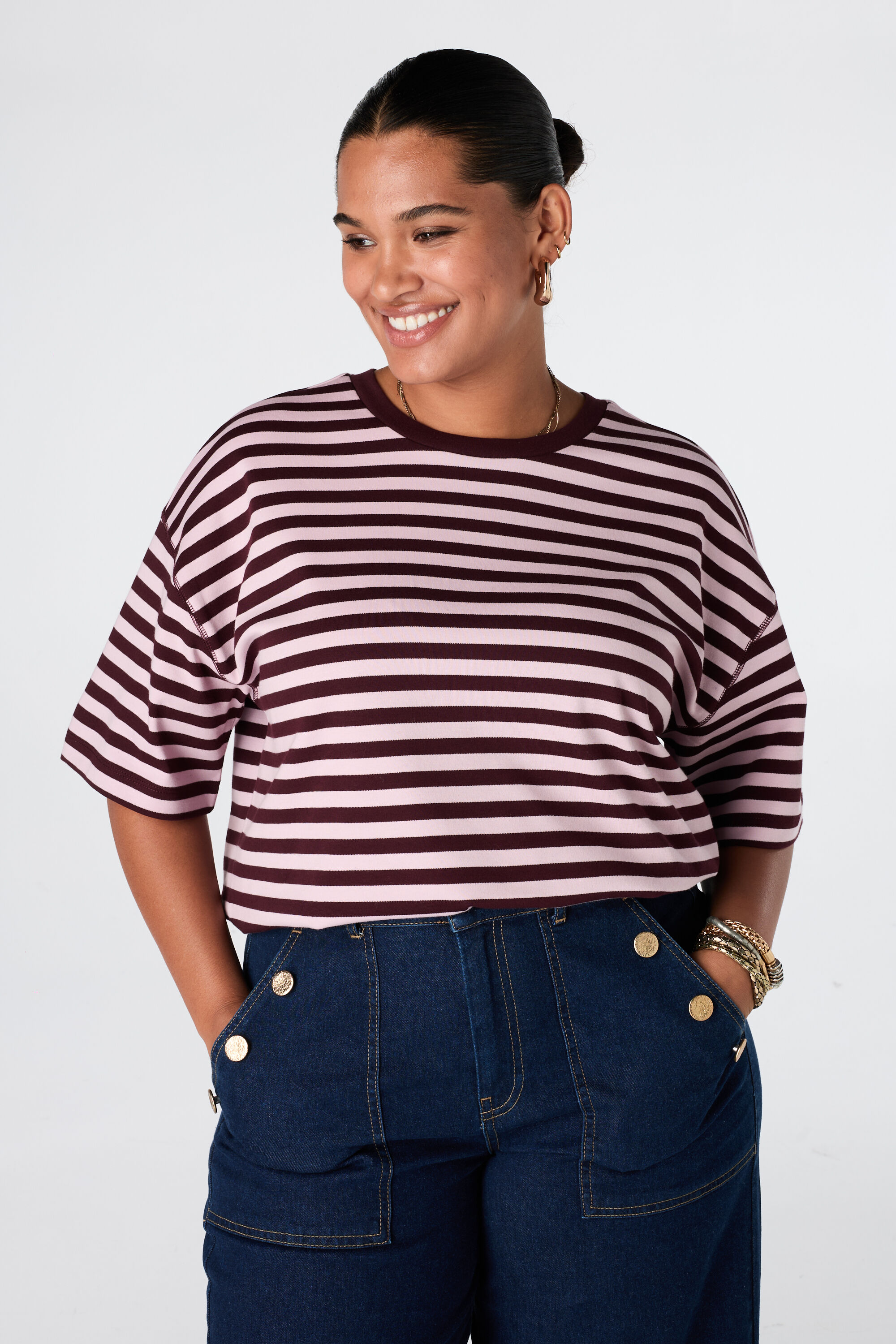 T shirt oversize ray&eacute;