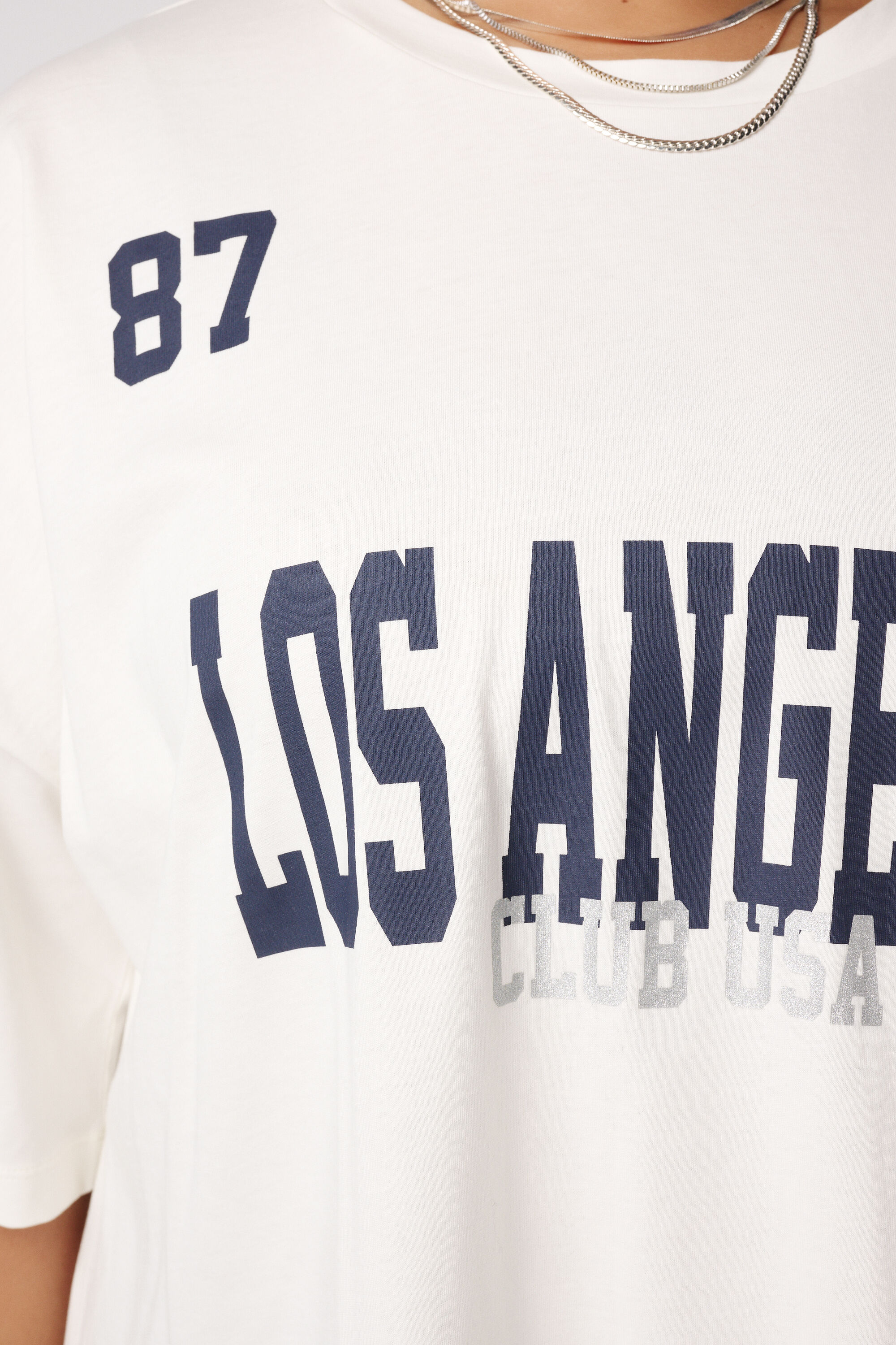 T-shirt ample avec inscription image number 6