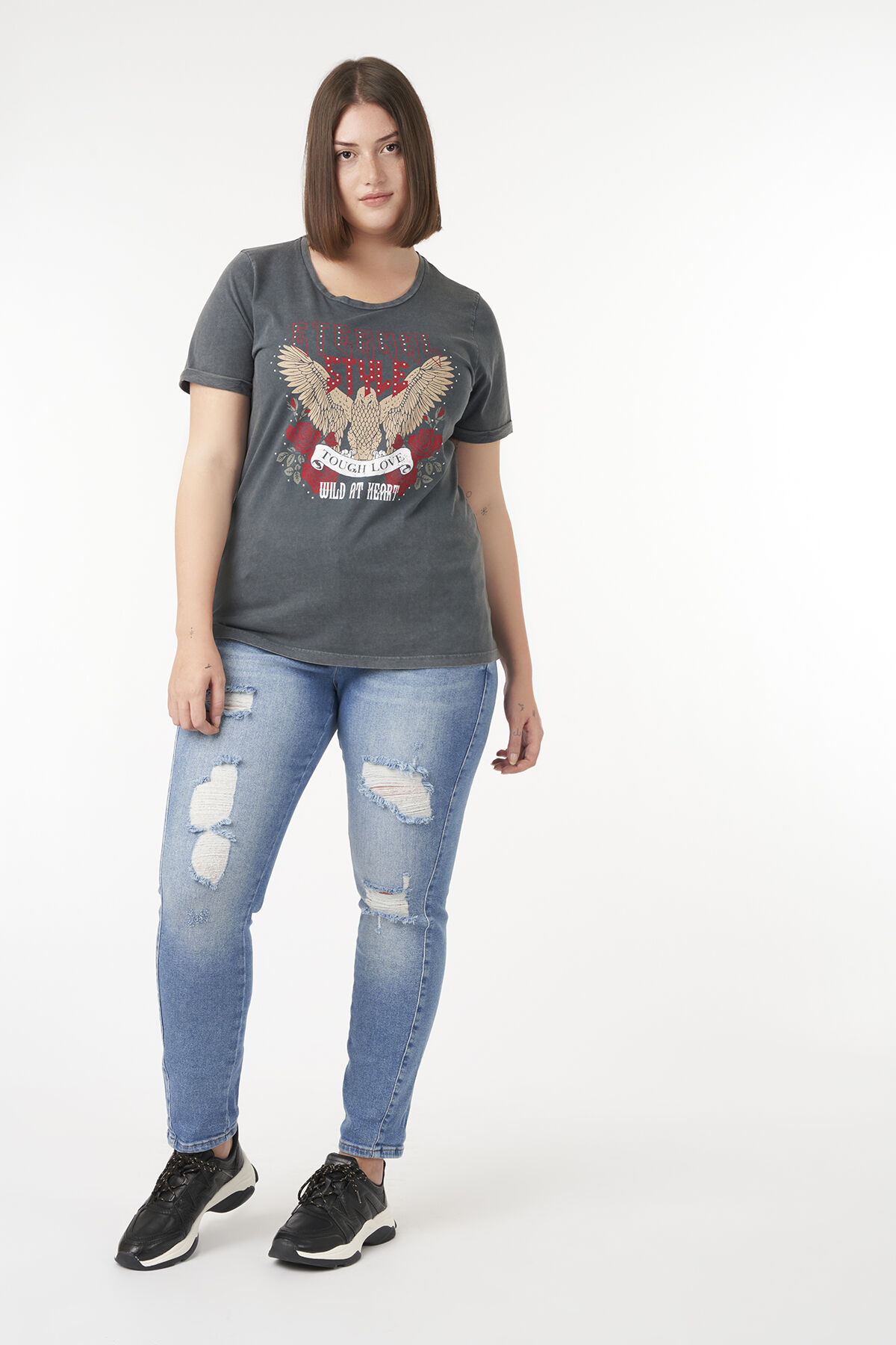 T-shirt &agrave; imprim&eacute; tendance image number 5