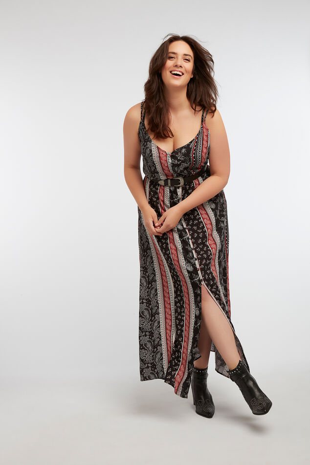 Robe longue avec boutons image number 3