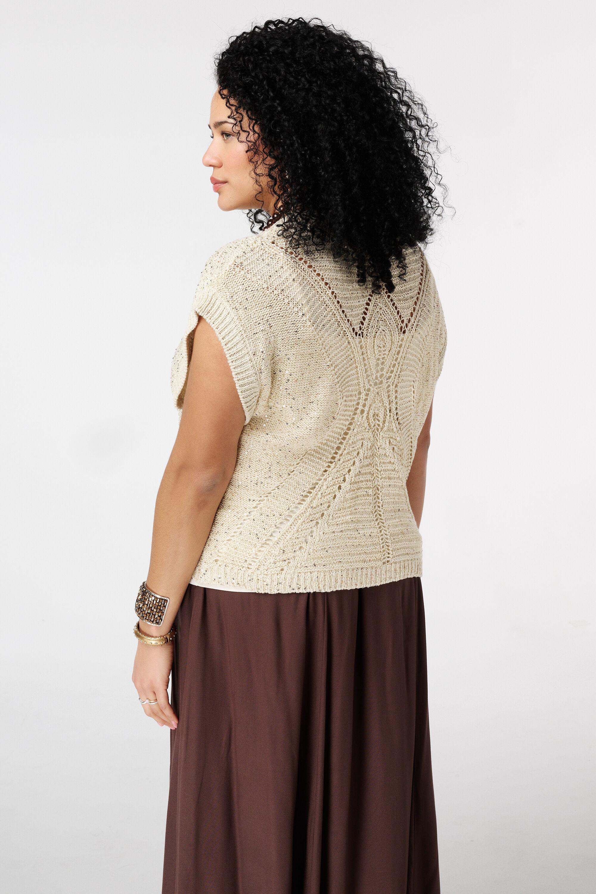 Top crochet avec perles image number 3