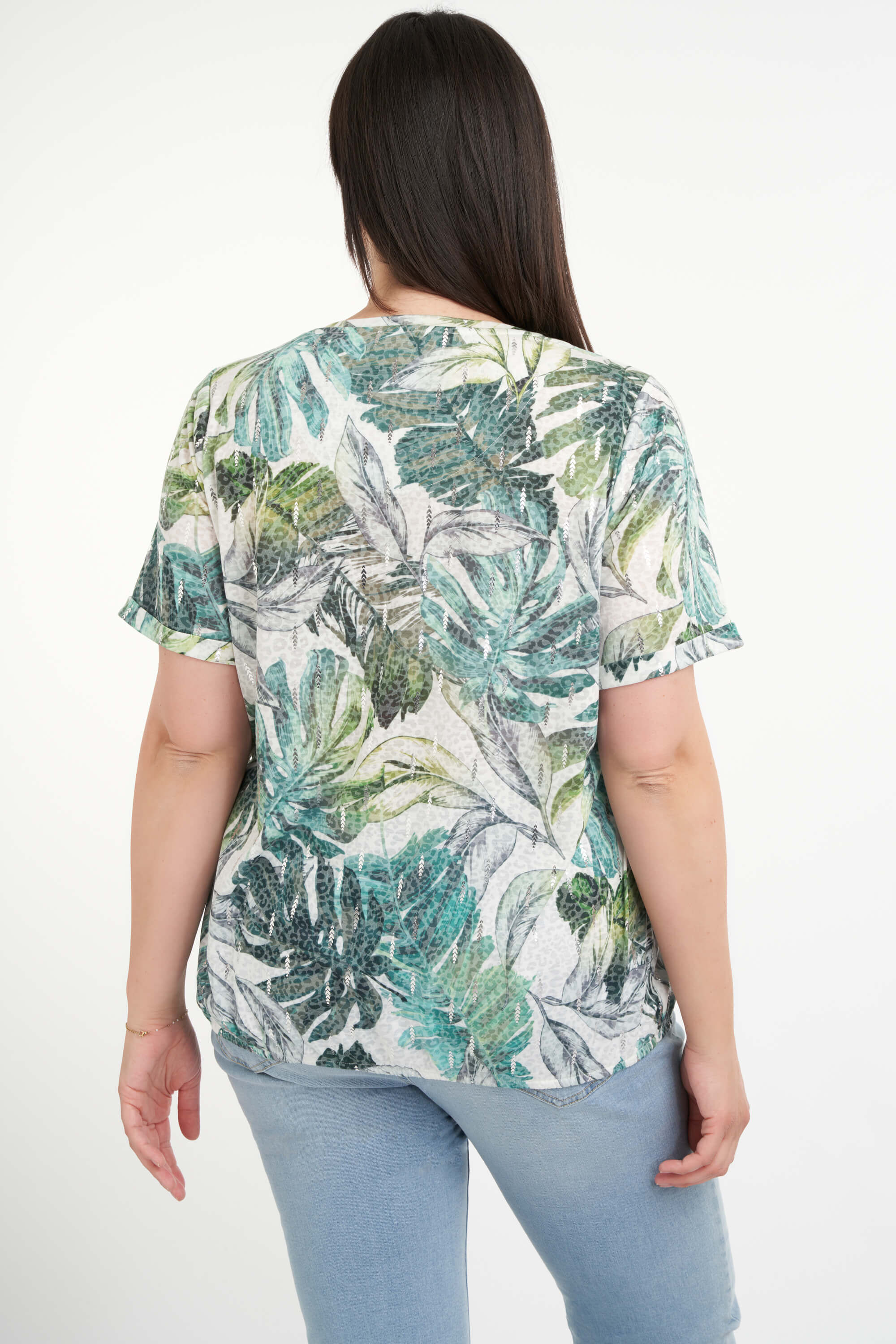 Haut &agrave; imprim&eacute; feuillet&eacute;  image number 4