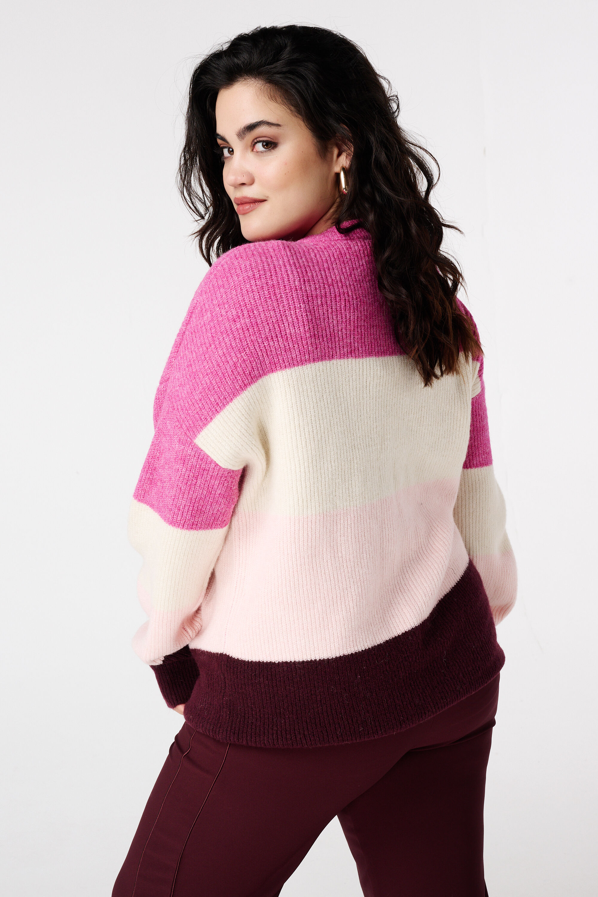 Pull en maille avec manches &eacute;vas&eacute;es image number 3