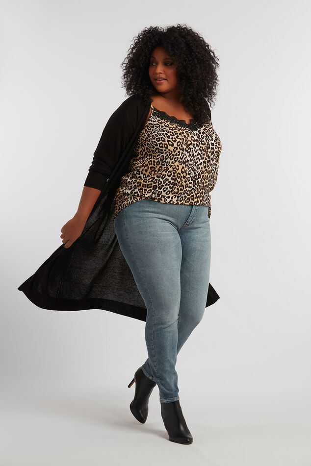 Cardigan rayé ouvert image number 3