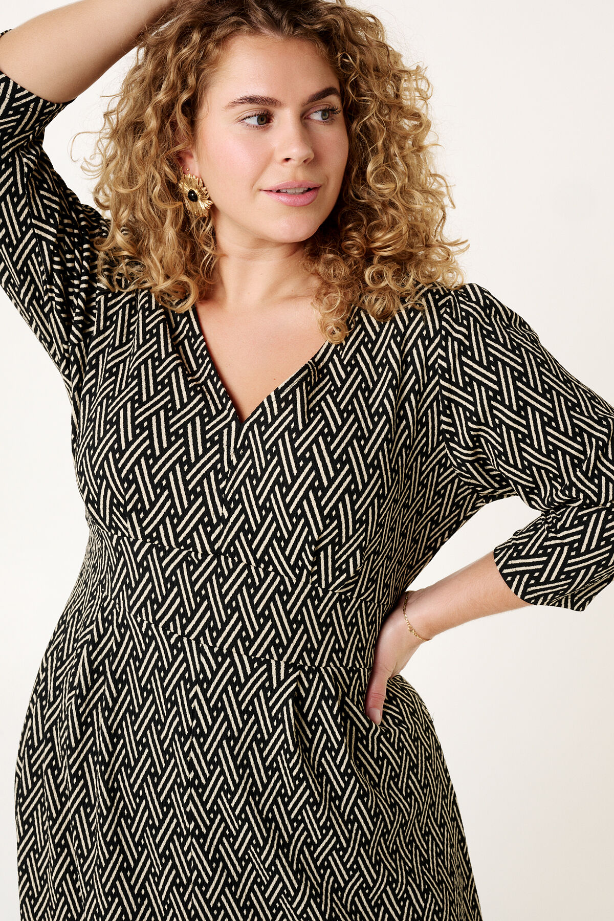 Robe midi a imprime