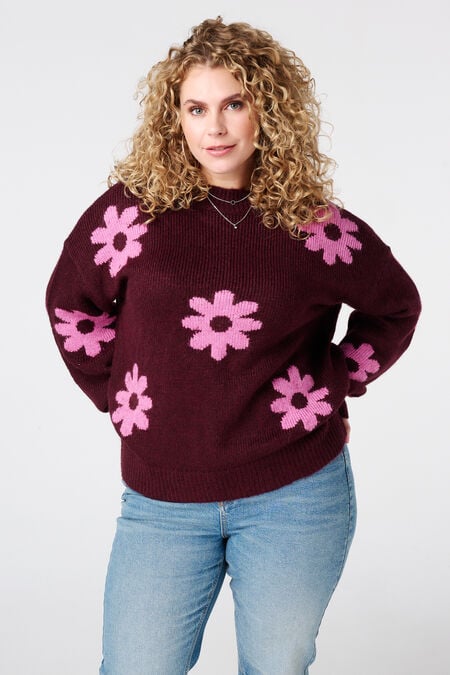 Pull à imprimé floral Pull à imprimé floral
