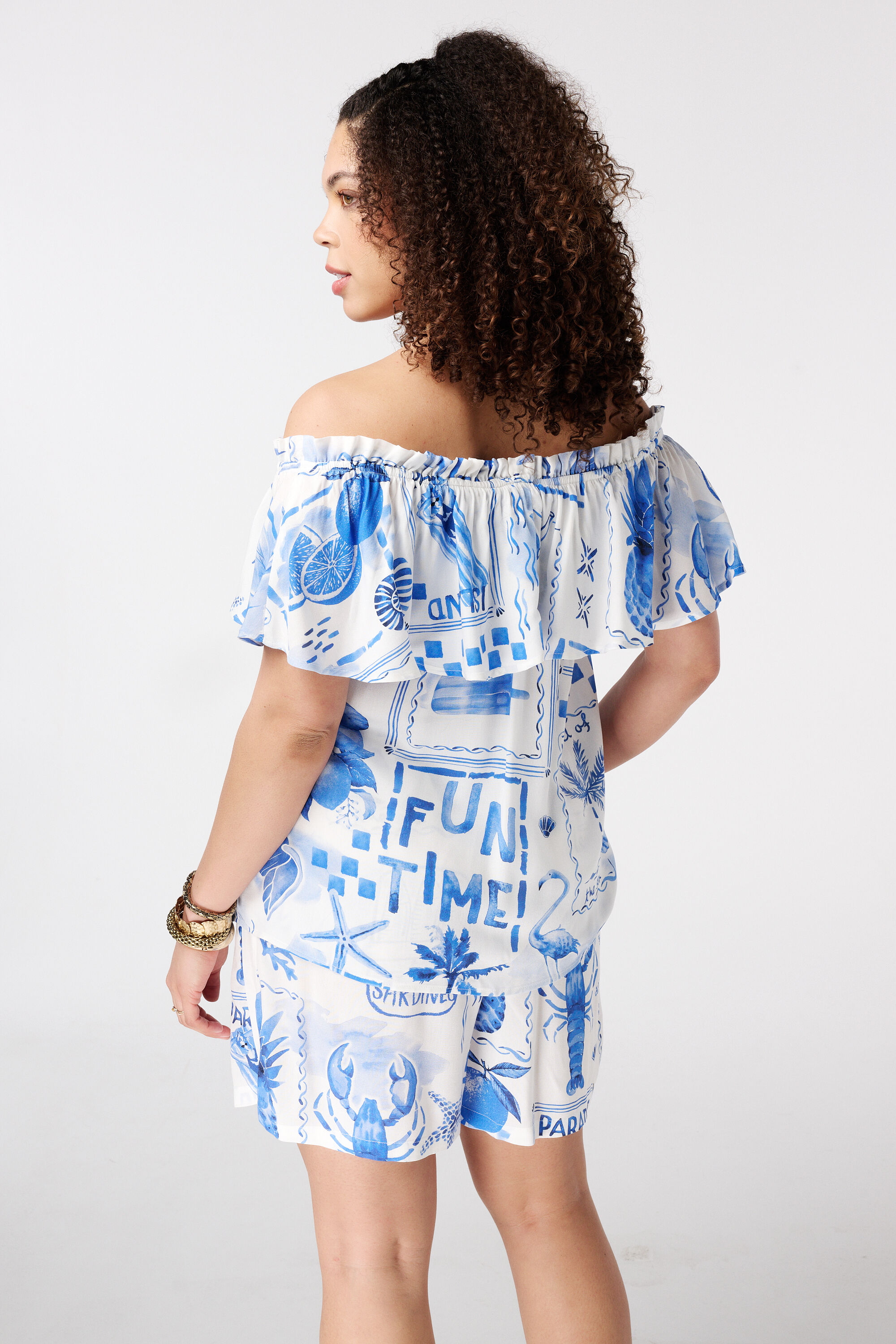 Blouse &eacute;paules d&eacute;nud&eacute;es image number 3