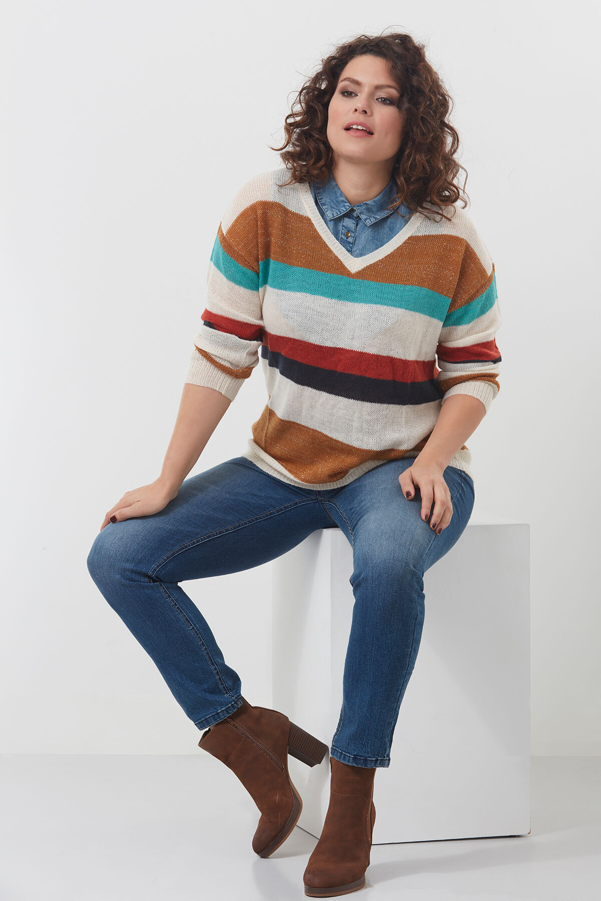 Pull-over ray&eacute;  image number 4