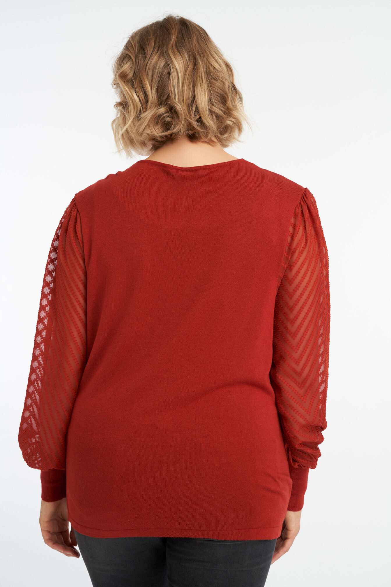 Sweater &agrave; manches bouffantes  image number 3