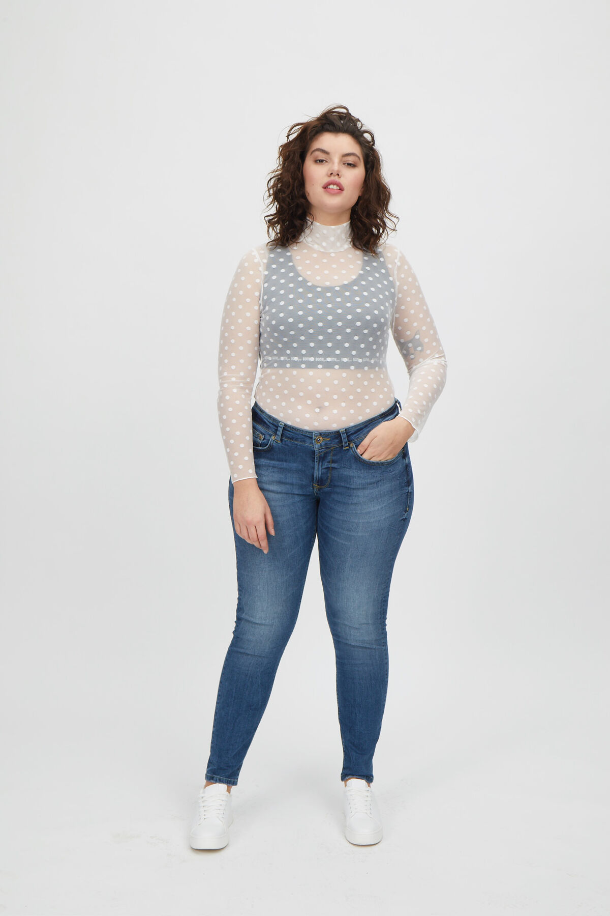 some,... jeans skinny coupe A d&eacute;lav&eacute; image number 3