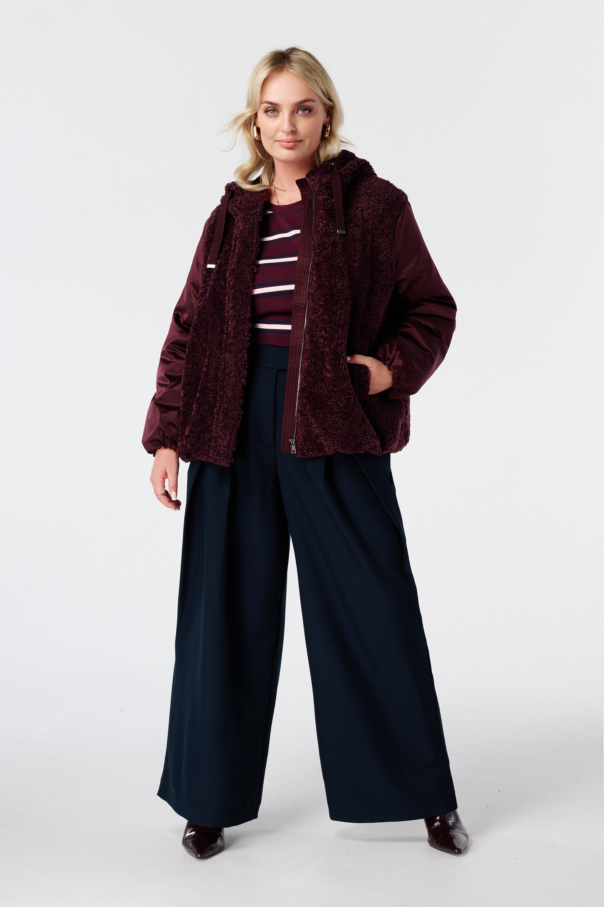 Veste bomber en teddy image number 3