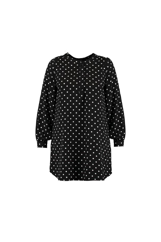 Chemisier tunique à pois image number 1