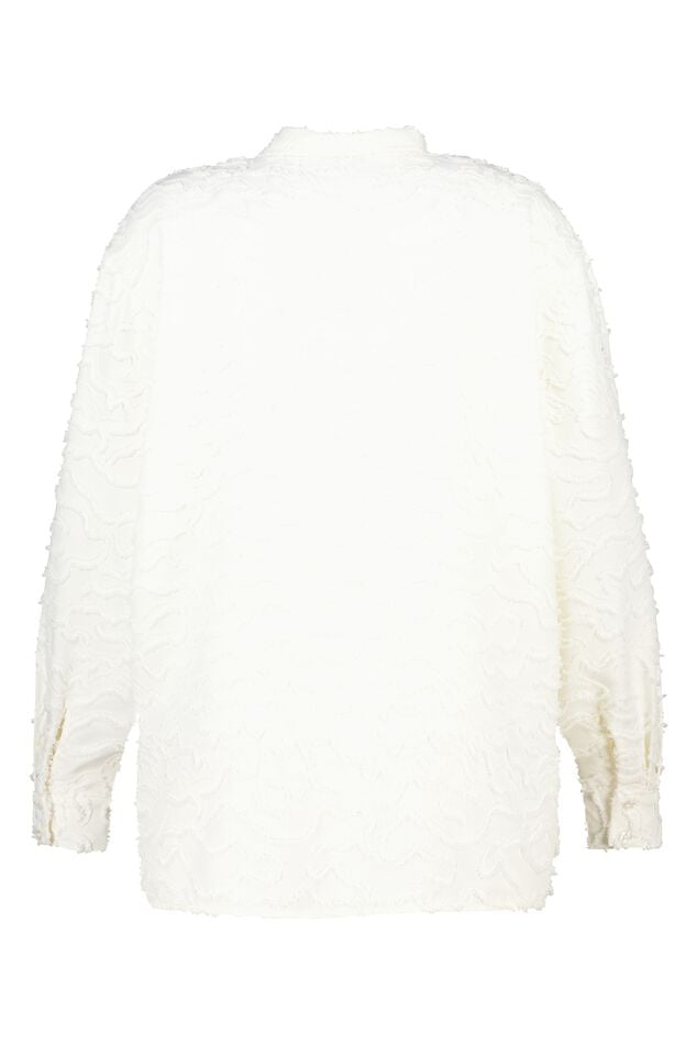 Blouse oversize en tissu structuré image number 2