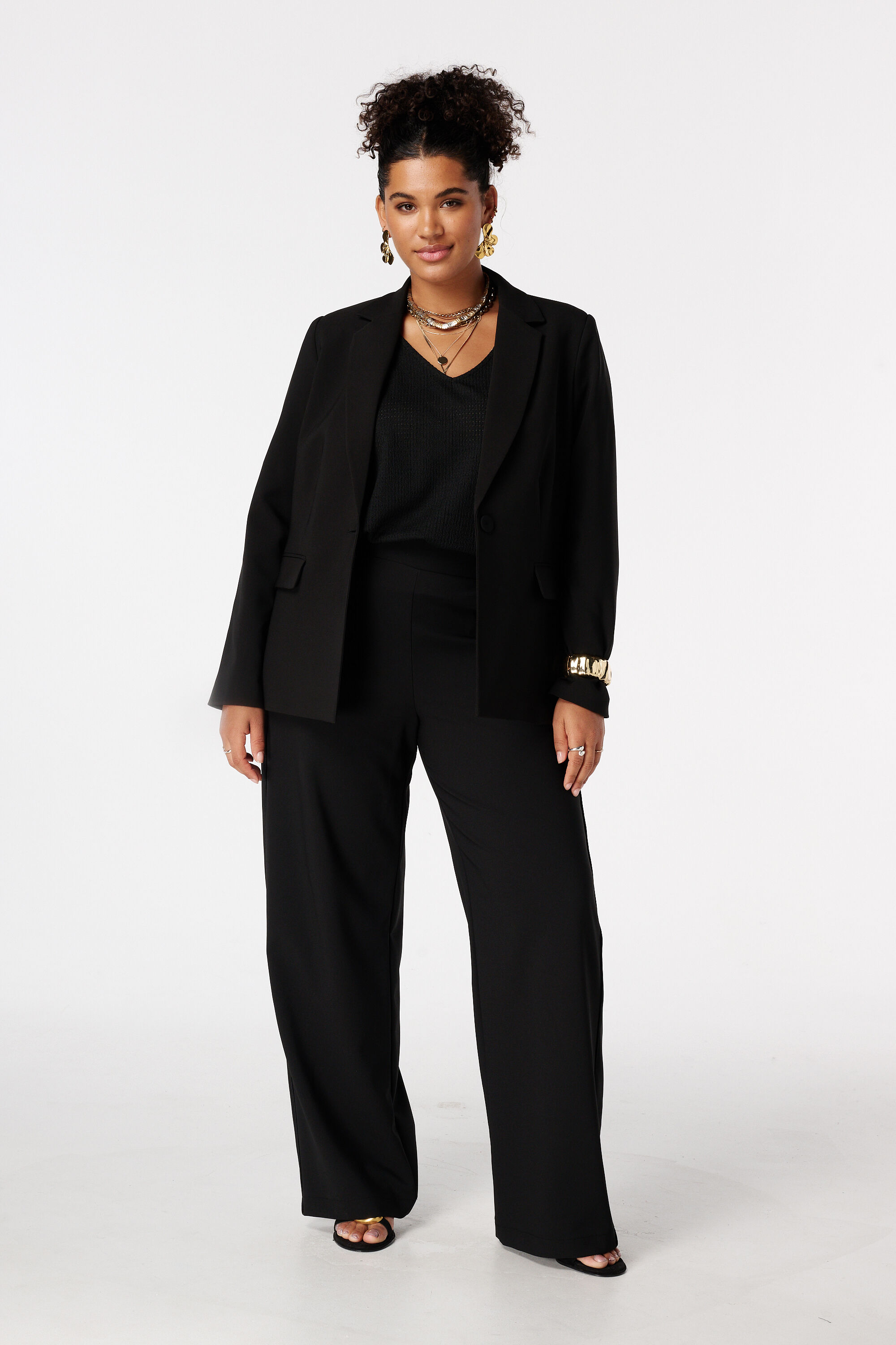 Veste blazer &agrave; un bouton image number 5