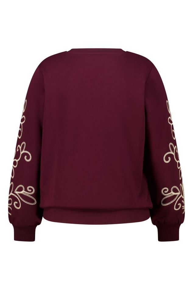 Pull avec détails brodés image number 2