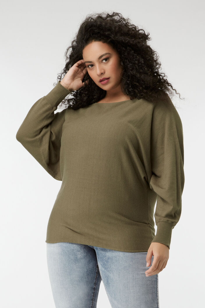 Pull-over &agrave; manches chauve-souris image number 0