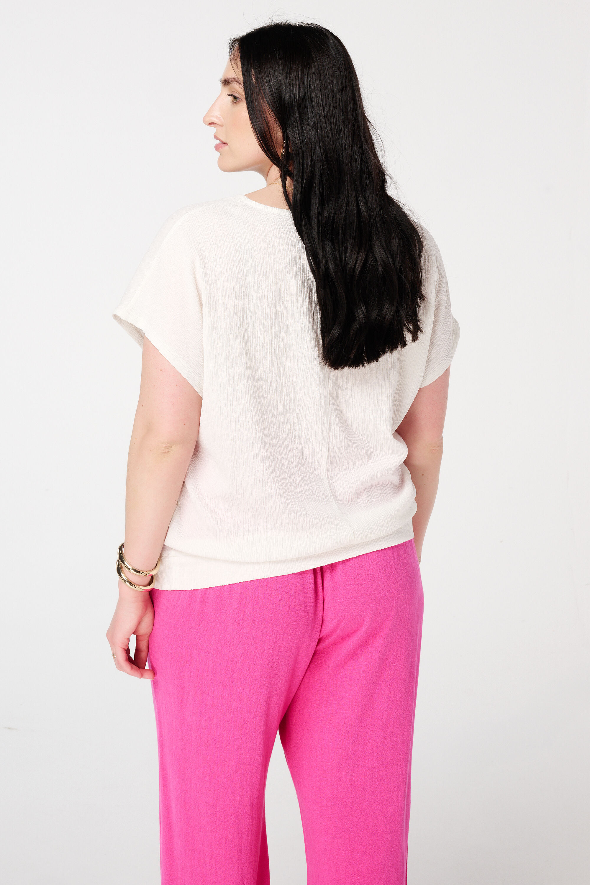 Haut textur&eacute; avec mancherons image number 3